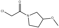 2-Chloro-1-(3-Methoxy-pyrrolidin-1-yl)-ethanone 结构式