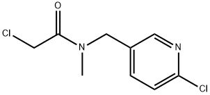 2-氯-N-(6-氯-吡啶-3-基甲基)-N-甲基-乙酰胺 结构式