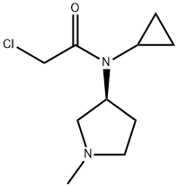 2-Chloro-N-cyclopropyl-N-((S)-1-Methyl-pyrrolidin-3-yl)-acetaMide 结构式