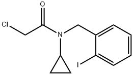 2-Chloro-N-cyclopropyl-N-(2-iodo-benzyl)-acetaMide 结构式