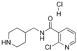 2-氯-N-哌啶-4-基甲基-烟酰胺盐酸盐 结构式
