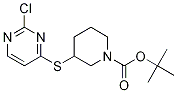 3-(2-Chloro-pyriMidin-4-ylsulfanyl)
-piperidine-1-carboxylic acid tert-
butyl ester 结构式