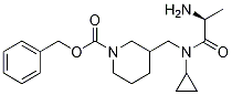 3-{[((S)-2-AMino-propionyl)-cyclopropyl-aMino]-Methyl}-piperidine-1-carboxylic acid benzyl ester 结构式