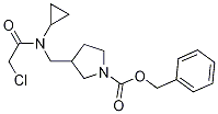 3-{[(2-Chloro-acetyl)-cyclopropyl-aMino]-Methyl}-pyrrolidine-1-carboxylic acid benzyl ester 结构式