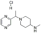 甲基-[1-(1-吡嗪-2-基-乙基)-哌啶-4-基]-胺盐酸盐 结构式