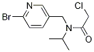 N-(6-BroMo-pyridin-3-ylMethyl)-2-chloro-N-isopropyl-acetaMide 结构式