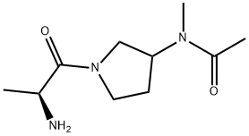 N-[1-((S)-2-AMino-propionyl)-pyrrolidin-3-yl]-N-Methyl-acetaMide 结构式