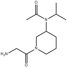 N-[1-(2-AMino-acetyl)-piperidin-3-yl]-N-isopropyl-acetaMide 结构式