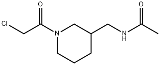 N-[1-(2-Chloro-acetyl)-piperidin-3-ylMethyl]-acetaMide 结构式