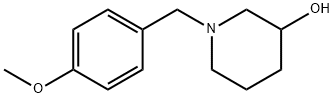 1-(4-甲氧基-苄基)-哌啶-3-醇 结构式