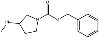 3-Methylamino-pyrrolidine-1-carboxylic acid benzyl ester 结构式