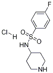 4-氟-N-4吡啶基-苯磺酰胺盐酸盐 结构式