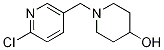 1-[(6-chloropyridin-3-yl)methyl]piperidin-4-ol 结构式