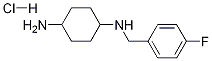N-(4-氟-苄基)-环己烷-1,4-二胺盐酸盐 结构式