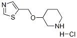 3-(噻唑-5-基甲氧基)-哌啶盐酸盐 结构式