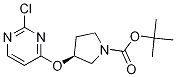 (S)-3-(2-氯-嘧啶-4-基氧基)-吡咯烷-1-羧酸叔丁基酯 结构式
