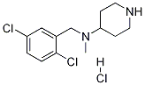 (2,5-二氯-苄基)-甲基-哌啶-4-基-胺盐酸盐 结构式