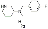 (4-氟-苄基)-甲基哌啶-3-基-胺盐酸盐 结构式