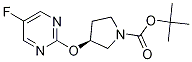 (S)-3-(5-氟嘧啶-2-基氧基)-吡咯烷-1-羧酸叔丁基酯 结构式