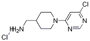 [1-(6-氯-嘧啶-4-基)-哌啶-4-基]-甲基-胺盐酸盐 结构式