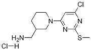 [1-(6-氯-2-甲硫基-嘧啶-4-基)-哌啶-3-基]-甲基-胺盐酸盐 结构式