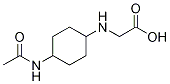 (1R,4R)- (4-AcetylaMino-cyclohexylaMino)-acetic acid 结构式