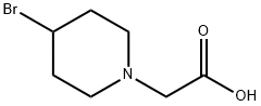 2-(4-溴-1-哌啶基)乙酸 结构式