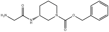 (R)-3-(2-AMino-acetylaMino)-piperidine-1-carboxylic acid benzyl ester 结构式