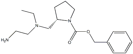 (S)-2-{[(2-AMino-ethyl)-ethyl-aMino]-Methyl}-pyrrolidine-1-carboxylic acid benzyl ester 结构式