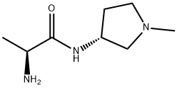 (S)-2-AMino-N-((R)-1-Methyl-pyrrolidin-3-yl)-propionaMide 结构式