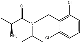 (S)-2-AMino-N-(2,6-dichloro-benzyl)-N-isopropyl-propionaMide 结构式