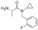 (S)-2-氨基-N-环丙基-N-(2-氟苄基)丙酰胺 结构式