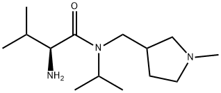 (S)-2-AMino-N-isopropyl-3-Methyl-N-(1-Methyl-pyrrolidin-3-ylMethyl)-butyraMide 结构式