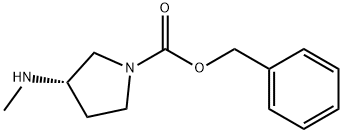 (S)-3-(甲氨基)吡咯烷-1-羧酸苄酯 结构式