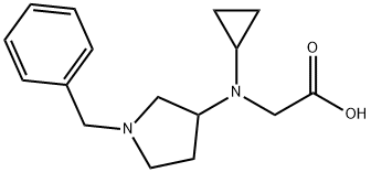 [(1-Benzyl-pyrrolidin-3-yl)-cyclopropyl-aMino]-acetic acid 结构式