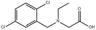 N-(2,5-二氯苄基)-N-乙基甘氨酸 结构式