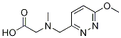 N-((6-甲氧基哒嗪-3-基)甲基)-N-甲基甘氨酸 结构式