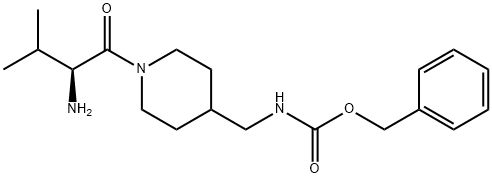 [1-((S)-2-AMino-3-Methyl-butyryl)-piperidin-4-ylMethyl]-carbaMic acid benzyl ester 结构式