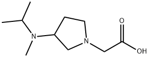 [3-(Isopropyl-Methyl-aMino)-pyrrolidin-1-yl]-acetic acid 结构式