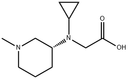 [Cyclopropyl-((R)-1-Methyl-piperidin-3-yl)-aMino]-acetic acid 结构式