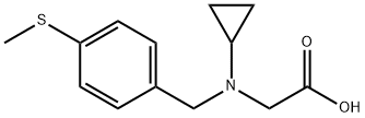 N-环丙基-N-(4-(甲硫基)苄基)甘氨酸 结构式