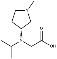 [Isopropyl-((R)-1-Methyl-pyrrolidin-3-yl)-aMino]-acetic acid 结构式