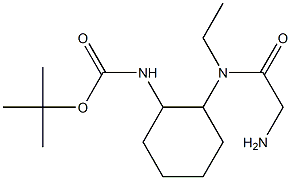 {2-[(2-AMino-acetyl)-ethyl-aMino]-cyclohexyl}-carbaMic acid tert-butylester 结构式