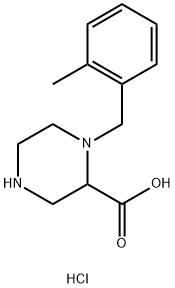 1-(2-甲基-苄基)-哌嗪2-甲酸二盐酸盐盐酸盐 结构式