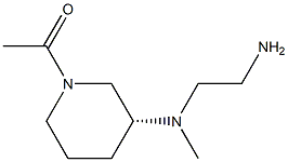 1-{(R)-3-[(2-AMino-ethyl)-Methyl-aMino]-piperidin-1-yl}-ethanone 结构式