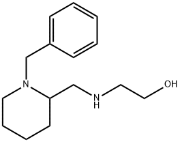 2-[(1-Benzyl-piperidin-2-ylMethyl)-aMino]-ethanol 结构式