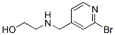 2-[(2-BroMo-pyridin-4-ylMethyl)-aMino]-ethanol 结构式