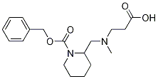 2-[(CarboxyMethyl-ethyl-aMino)-Methyl]-piperidine-1-carboxylic acid benzyl ester 结构式