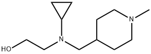 2-[Cyclopropyl-(1-Methyl-piperidin-4-ylMethyl)-aMino]-ethanol 结构式