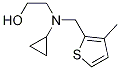 2-[Cyclopropyl-(3-Methyl-thiophen-2-ylMethyl)-aMino]-ethanol 结构式